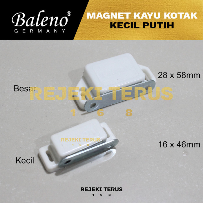 Magnet Kayu Kotak KECIL PUTIH Lemari Pintu Kayu Magnetic Catch Magnit