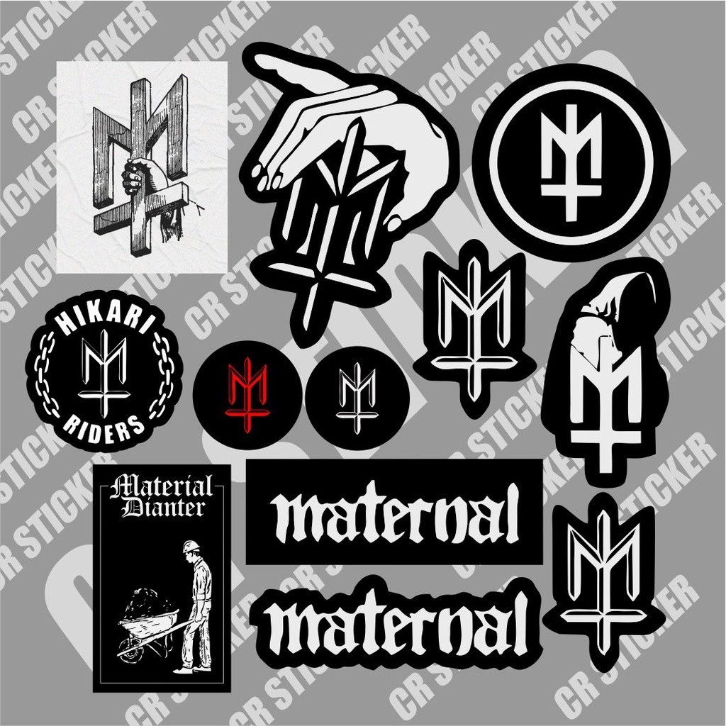 

Sticker Pack Brand Maternal Disaster Murah 12 Pcs