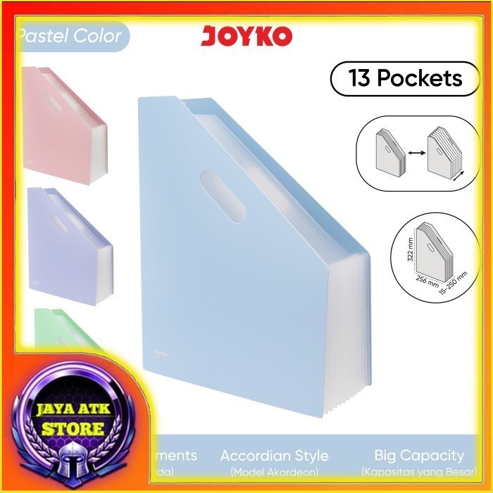 Joyko Expanding File Map Organizer  EF-12 13 Pockets Warna Ungu