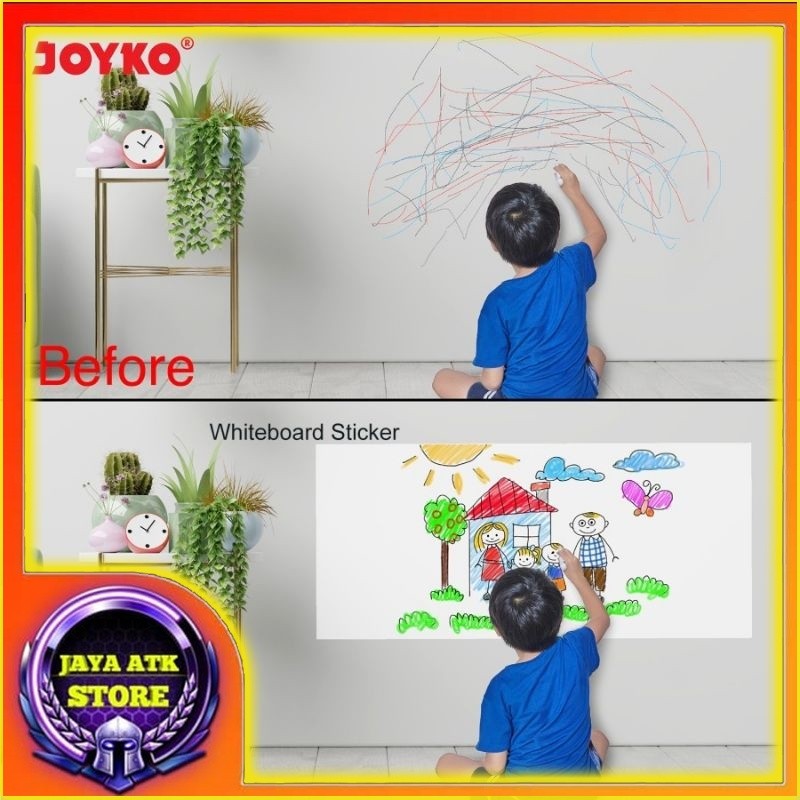 

Whiteboard Sticker JOYKO Wbsk-150 Stiker Papan Tulis Putih