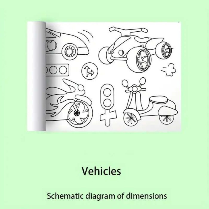 

SPCR Kertas Mewarnai Tempel Dinding Drawing Paper Roll 3M H6B3DY