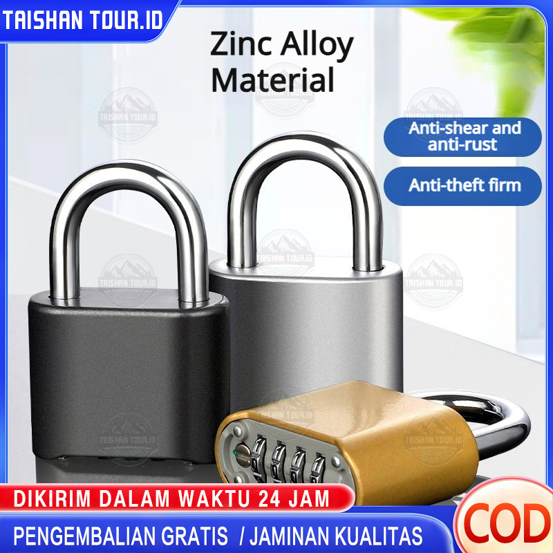 gembok angka besar Gembok Angka Kombinasi 4 Digit Kunci gembok Nomor /gembok angka besar Angka Pin P