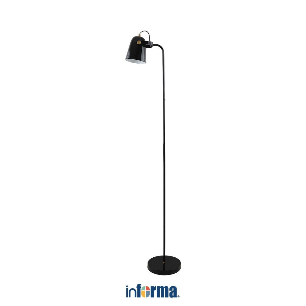 Informa Gemma Lampu Lantai - Hitam Standing Floor Light Lampu Tiang Dekorasi Lampu Berdiri