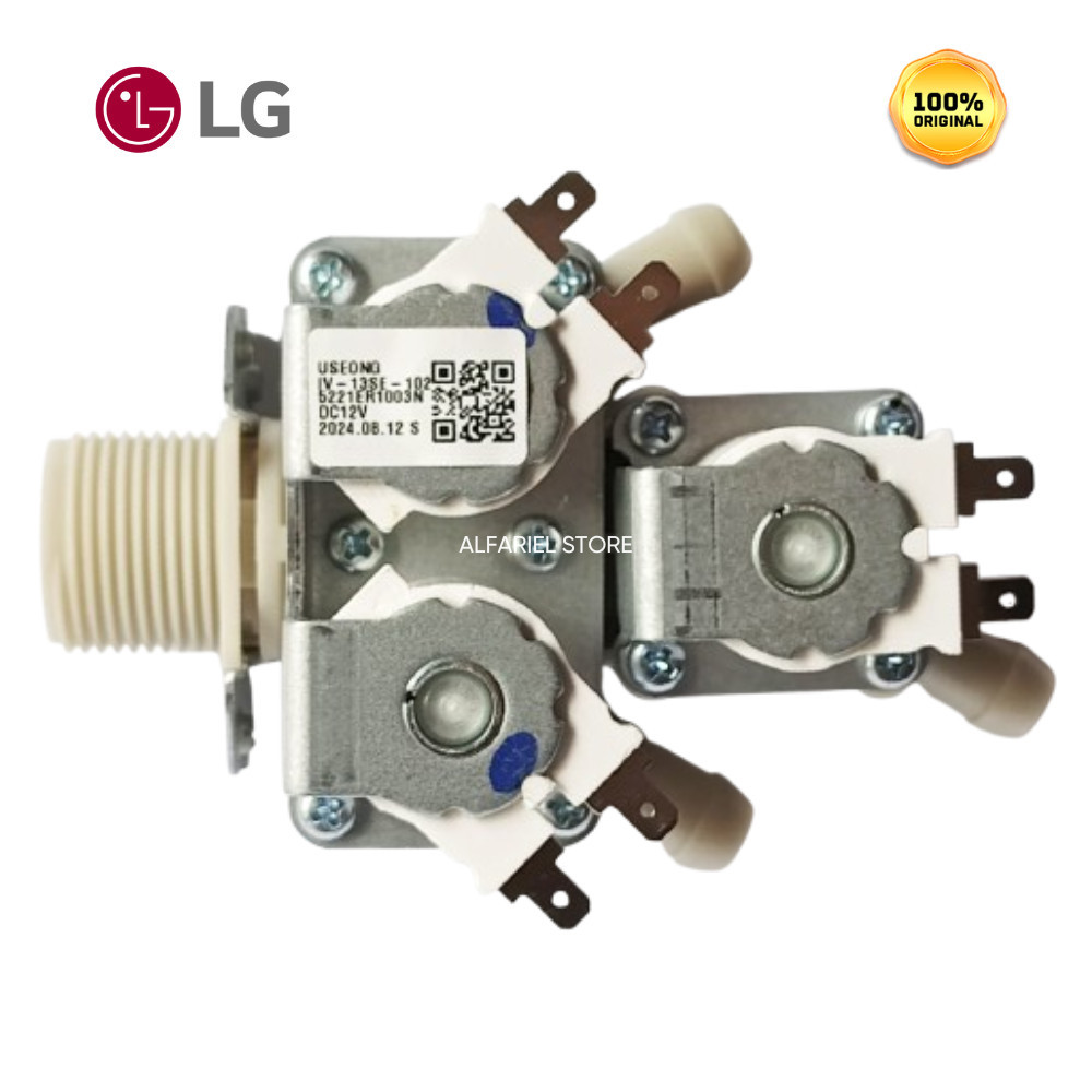 WATER INLET 3 WAY 12 VOLT DC MESIN CUCI FRONT LOADING LG FRONT LOADING 5221ER1003N 9 KG 15 KG