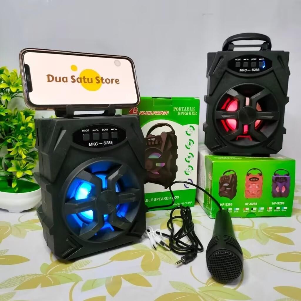 COD Speaker Bluetooth MKC JBK S288 + Mic Karaoke