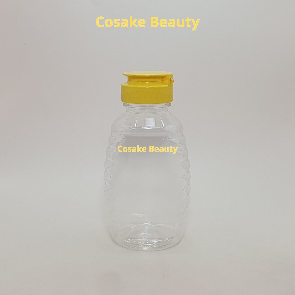 Botol Madu TJ Oval 250 ml  Tutup Fliptop / Botol Madu 250 ml / Botol Plastik Madu