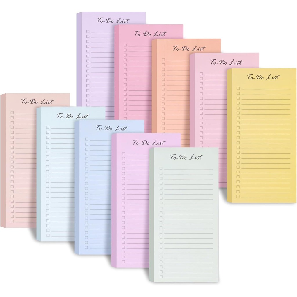 

50 sheet Daily Schedule Memo pad Candy Color To Do List Time Sticky note Schedule planner stickers Office School Supplies