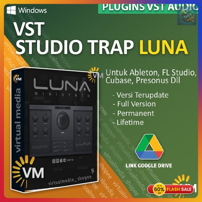 STUDIO TRAP LUNA VST PLUGIN FFECTS SOUND AUDIO MUSIK STYLE PRESETS MODERN HIP HOP RNB HYPERPOP DAW T