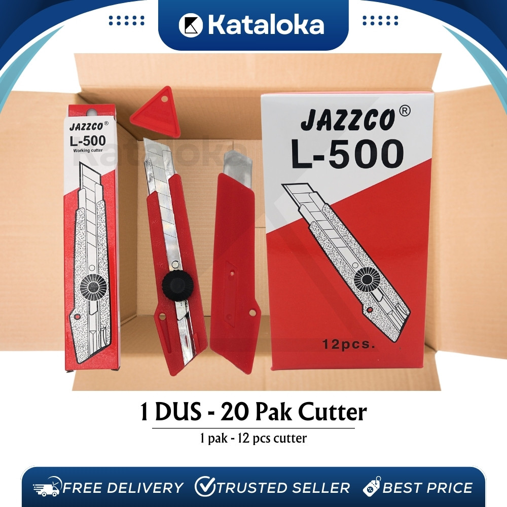 

GROSIR!! 1 dus isi 240 Pcs Cutter / Pemotong JAZZCO L-500