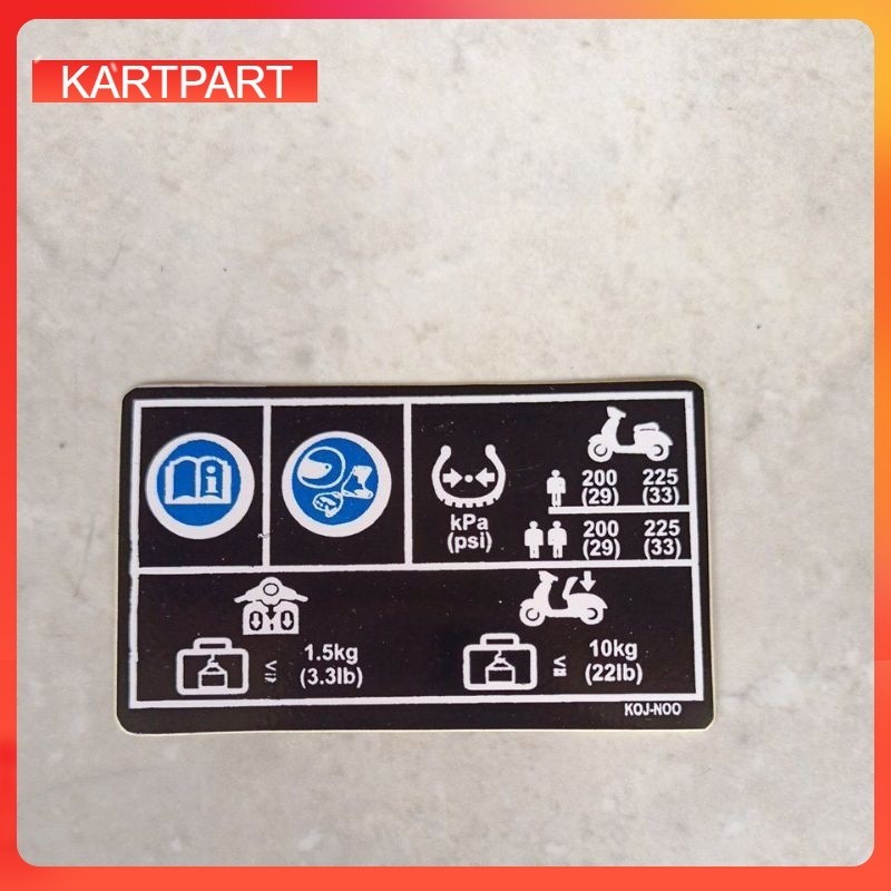 stiker warning peringatan Honda beat new PCX new Scoopy new Vario new