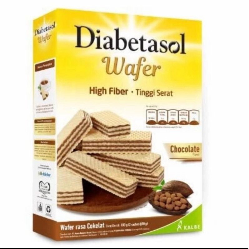 

wafer diabetasol coklat 2x50g per box/wafer diabetasol