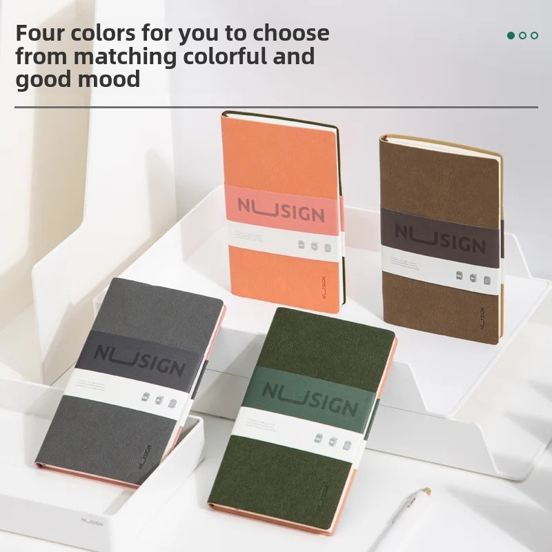 

Deli NS263 Business Leather Notebook For Meetings And Office Use 48K Other Language High Quality Paperback Organizer
