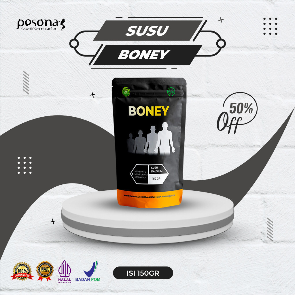 

Maksimalkan Tinggi Badan Anda dengan BONEY SUSU - Terdaftar BPOM!