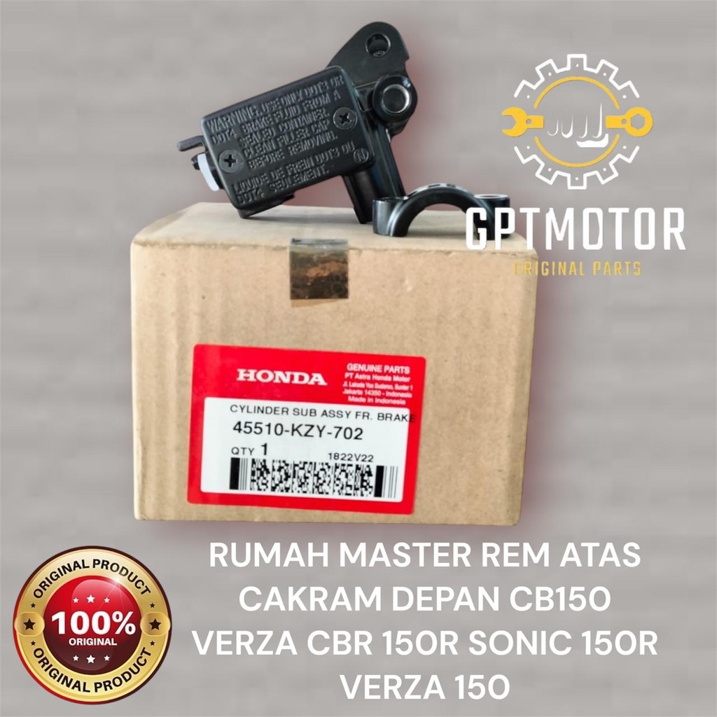 RUMAH MASTER REM ATAS CAKRAM DEPAN CB150 VERZA CBR 150R SONIC 150R HONDA ORIGINAL 45510-KZY-702