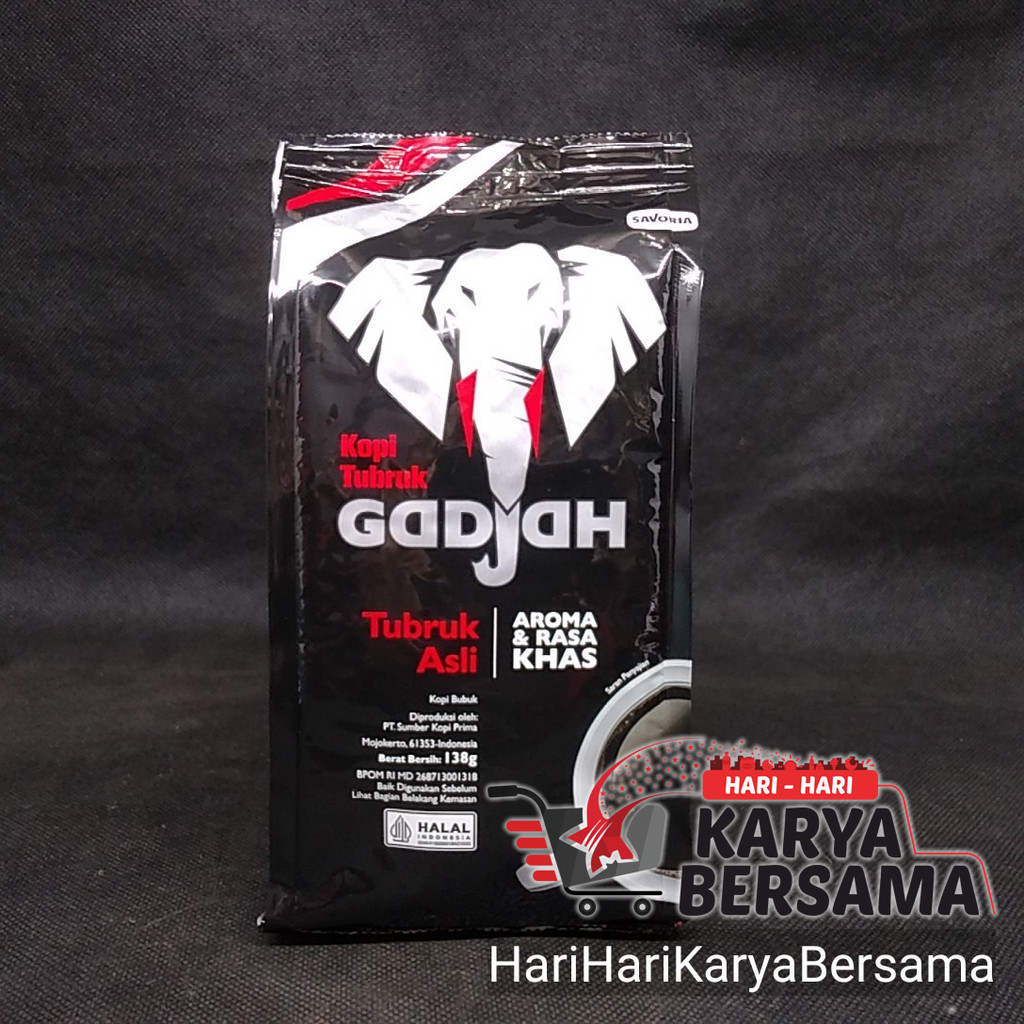 

KOPI BUBUK KOPI TUBRUK GADJAH ASLI POUCH 138GR