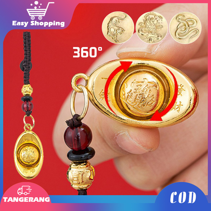 Hadiah Keberuntungan Bahan Logam Keychain 12 Shio Gantungan Kunci Naga Harimau Ular Gantungan Kunci 