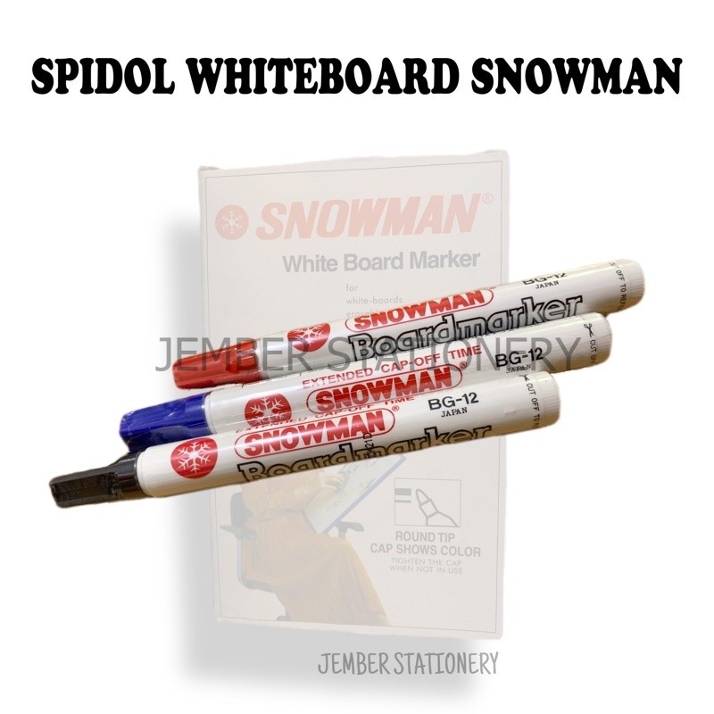 

(1biji) Spidol Snowman White Board Marker / Spidol Papan