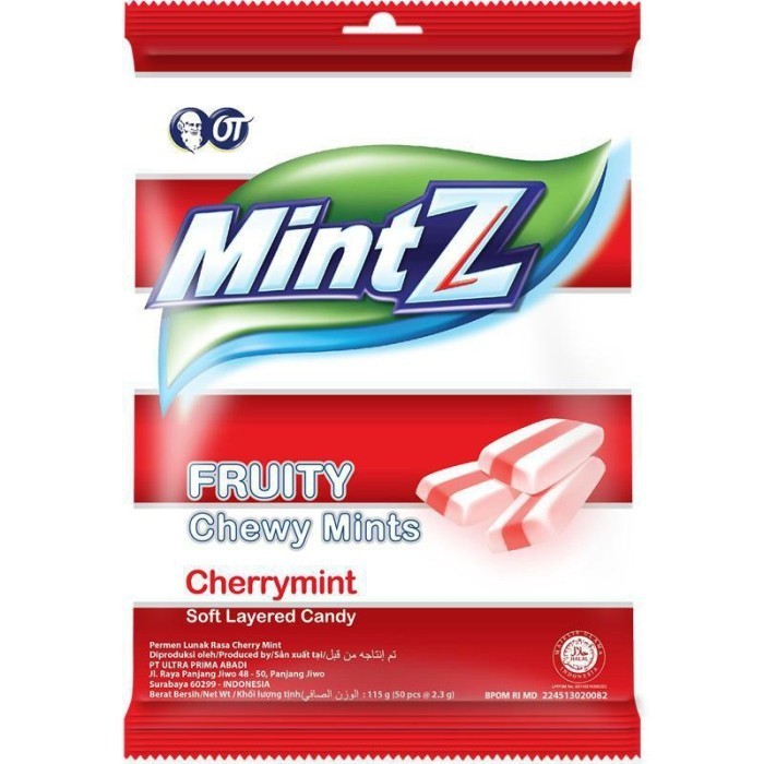 

MINTZ CHERRYMINT 115G ISI 50S (2.3G) PER BUNGKUS