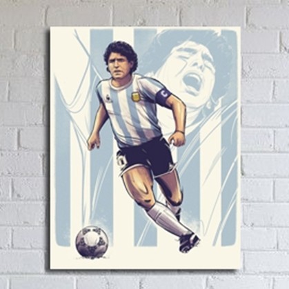 

DL25 Poster Dinding Bola Maradona