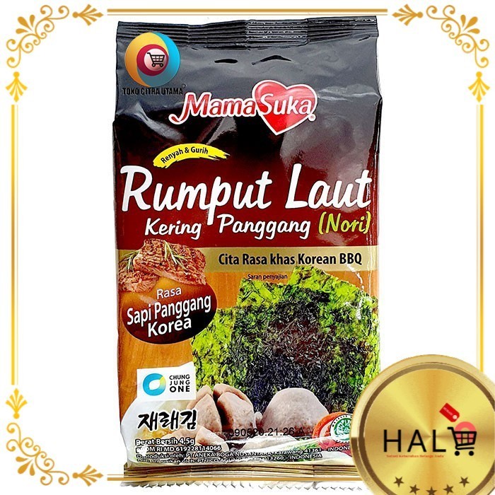 

NEW ITEM SNACK MAMA SUKA RUMPUT.L KOREAN BBQ 4.5g