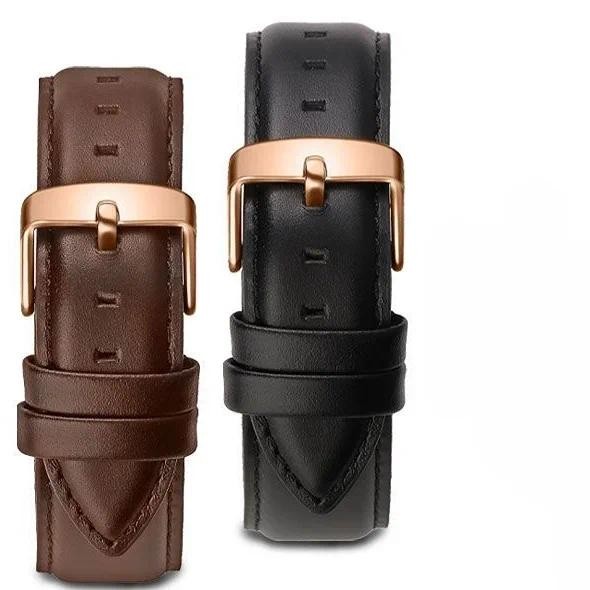 Durable Genuine Leather Ancient Style Watch Band for DW iel Belt Wellington Waterproof Bamboo Knot P