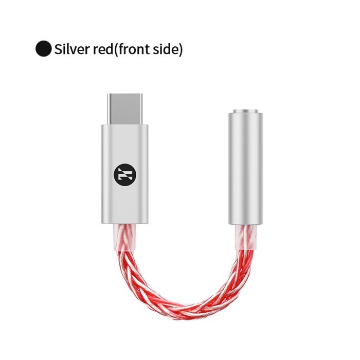 [PROMO] JCALLY JM6 Pro Hires CX31993+MAX97220 DAC Type C to 3.5mm Adapter Converter - Silver Red