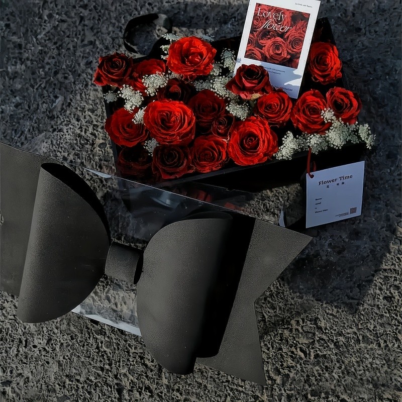 

1pc Bow flower cake box, fruit bouquet,birthday gift packaging box,Mother's Day wedding gift packaging, Valentine's Day gift box