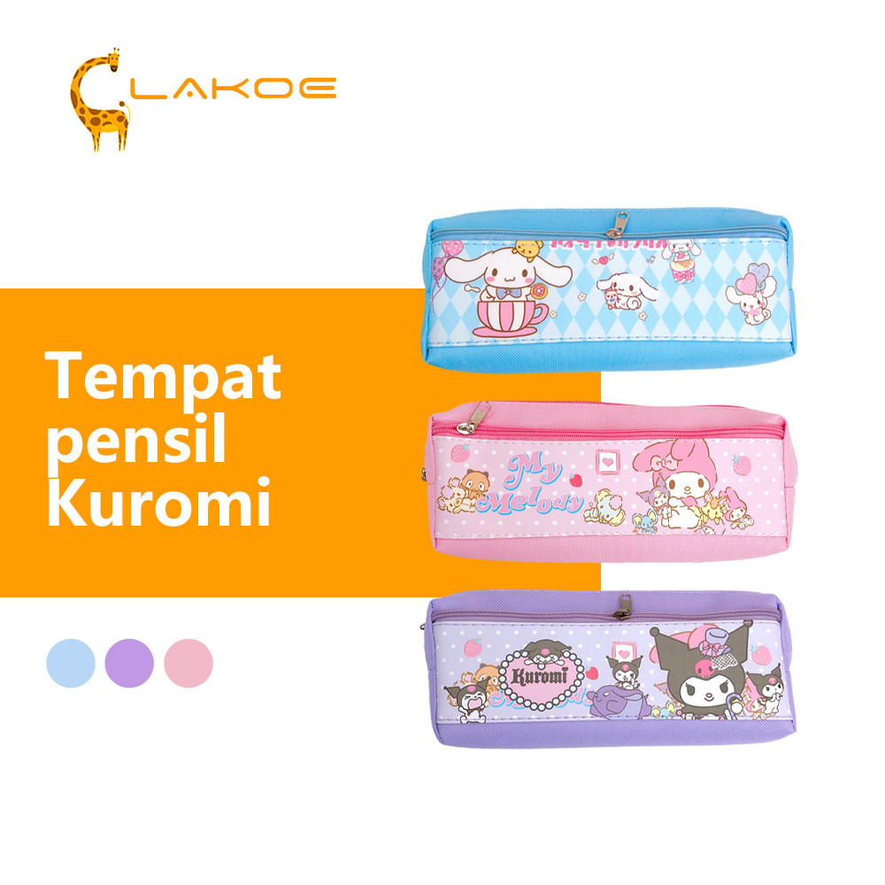 

LAKOEOFFICIALMALL Kotak Pensil Karakter Kartun Tas Alat Tulis Multifungsi