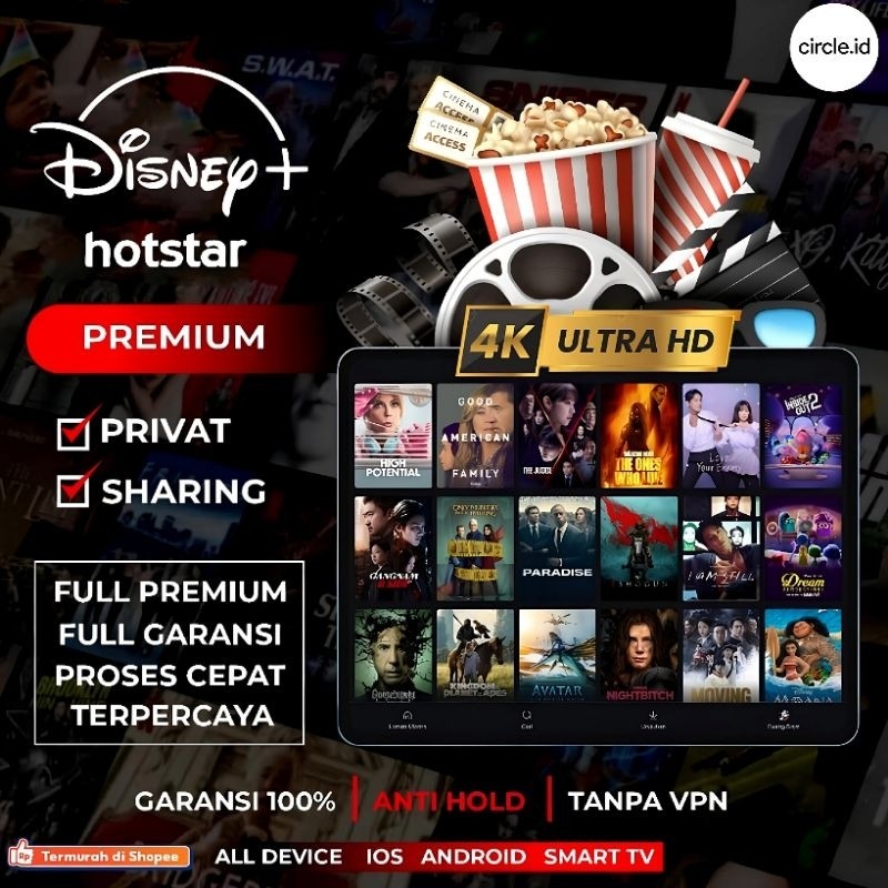 Disney Hotstar Premium 1 Bulan Garansi