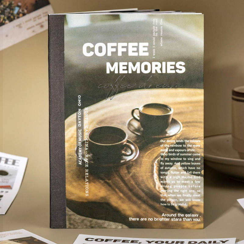 

Mr. Paper 4 styles 20pcs/pack coffee magazine theme cut film sticker book DIY handbook material decoration