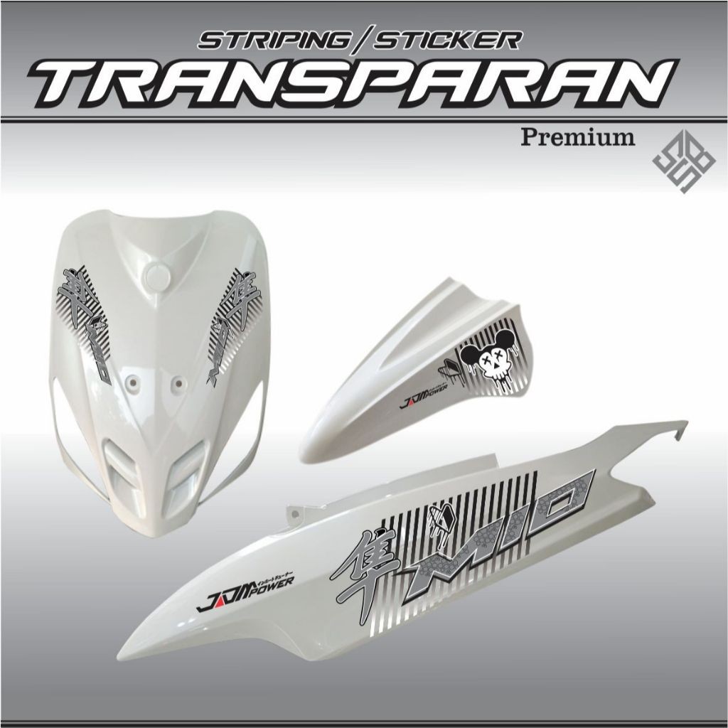 STIKER KEREN STRIPING STICKER MIO TRANSPARAN HAYABUSA STICKER MOTOR MIO SPORTY/SMILE