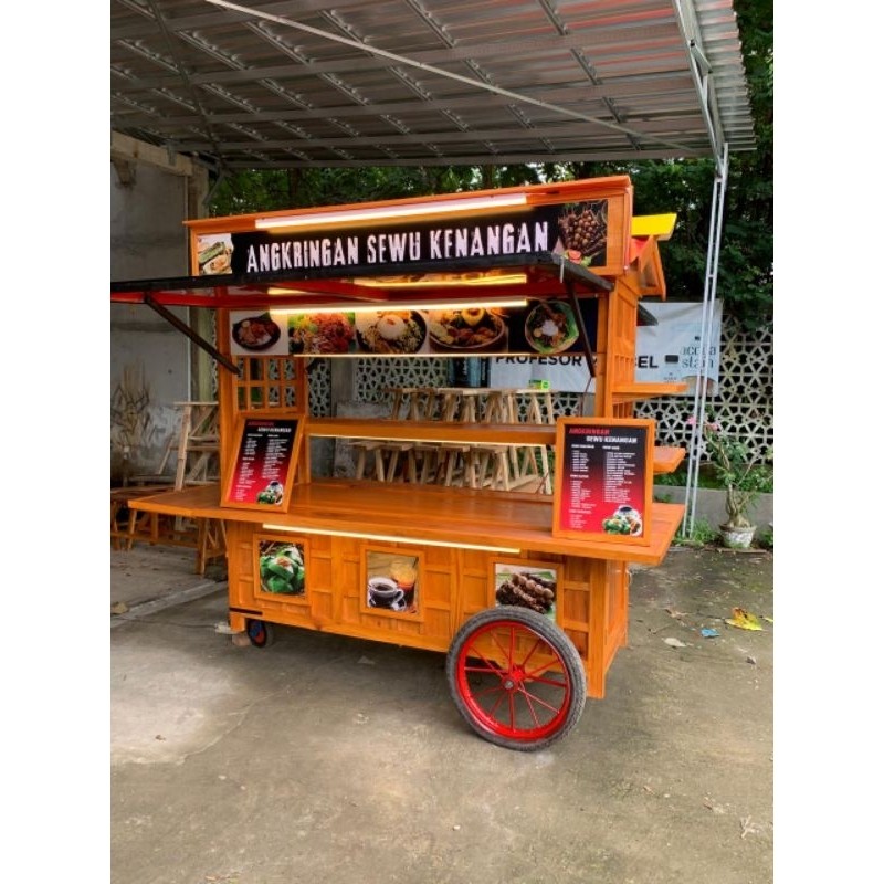 Gerobak angkringan kekinian