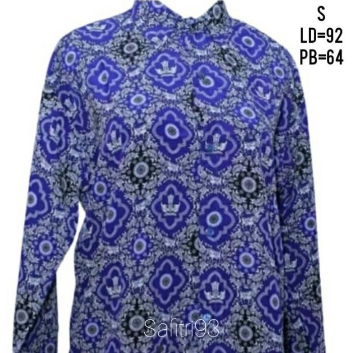 Seragam Sekolah Batik SMP/SMA Aliyah - Biru, S
