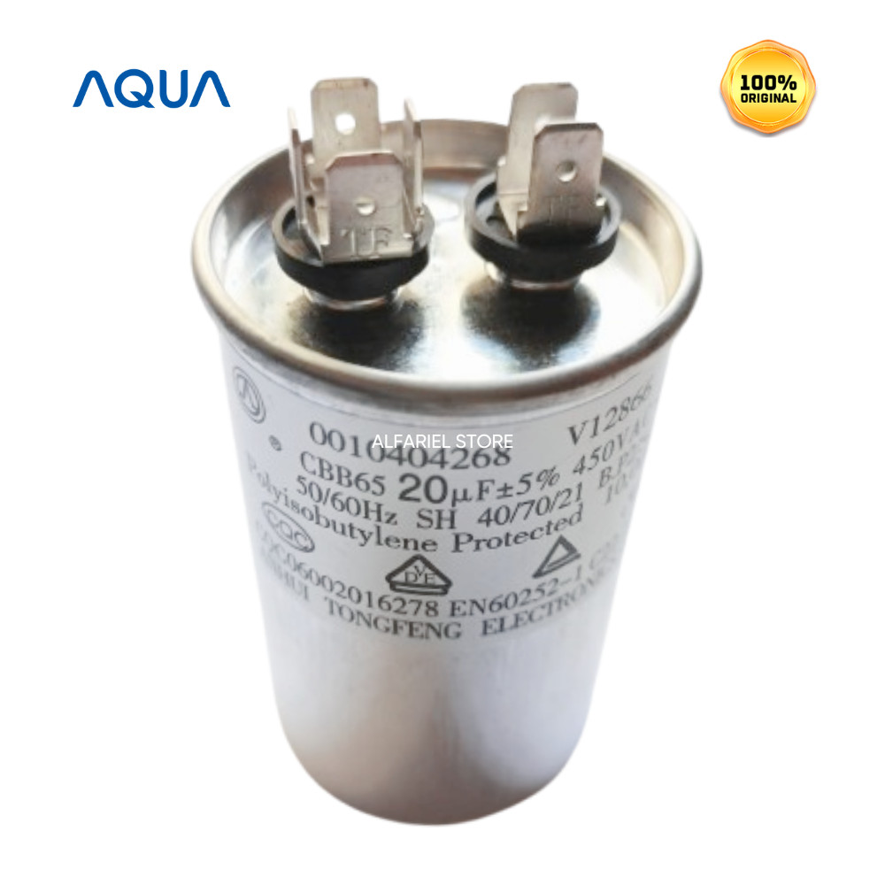 Kapasitor Capasitor Ac Outdoor 1/2 Pk AQUA 20/5 UF 450 VAC AQA-CR6ANR AQA-CR5ANR1 AQA-CR5AHR AQA-CR5