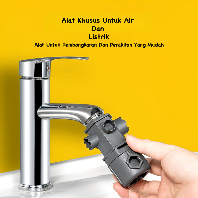 Alat Pembuka Multifungsi Untuk Kepala Keran