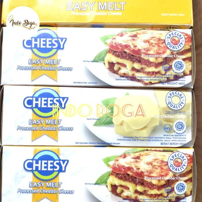 

Cheesy keju easy melt 480 gram / cheesy easy melt cheese 480gr
