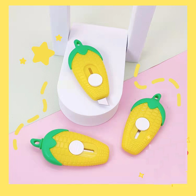 

1Pcs Kawaii Mini Pocket Cloud Art Utility Knife Box Knife Paper Cutter Craft Wrapping Refillable Blade Kawaii Stationery