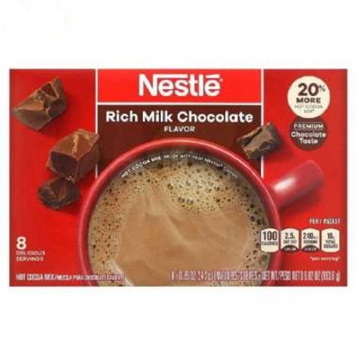 

Nestle Rich Milk Chocolate Hot Cocoa Mix 8 x 24 Gram