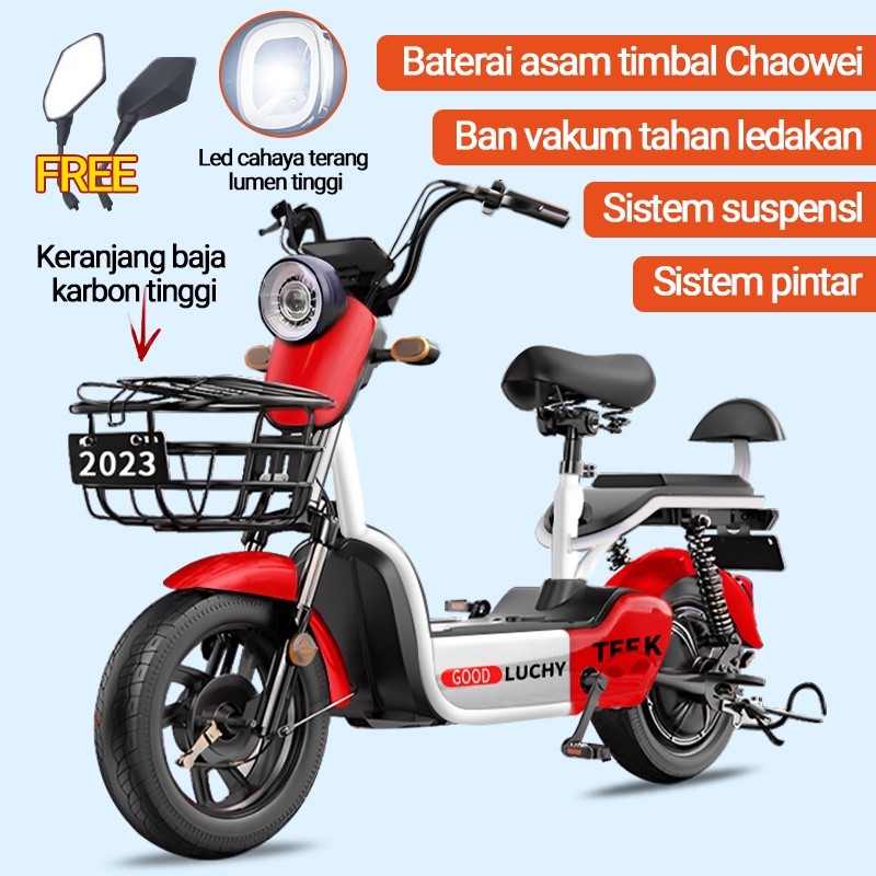 Sepeda Listrik Dewasa / Baterai Tahan Lama 48V12A / Sepeda Motor Listrik /  Sepeda Listrik Premium M
