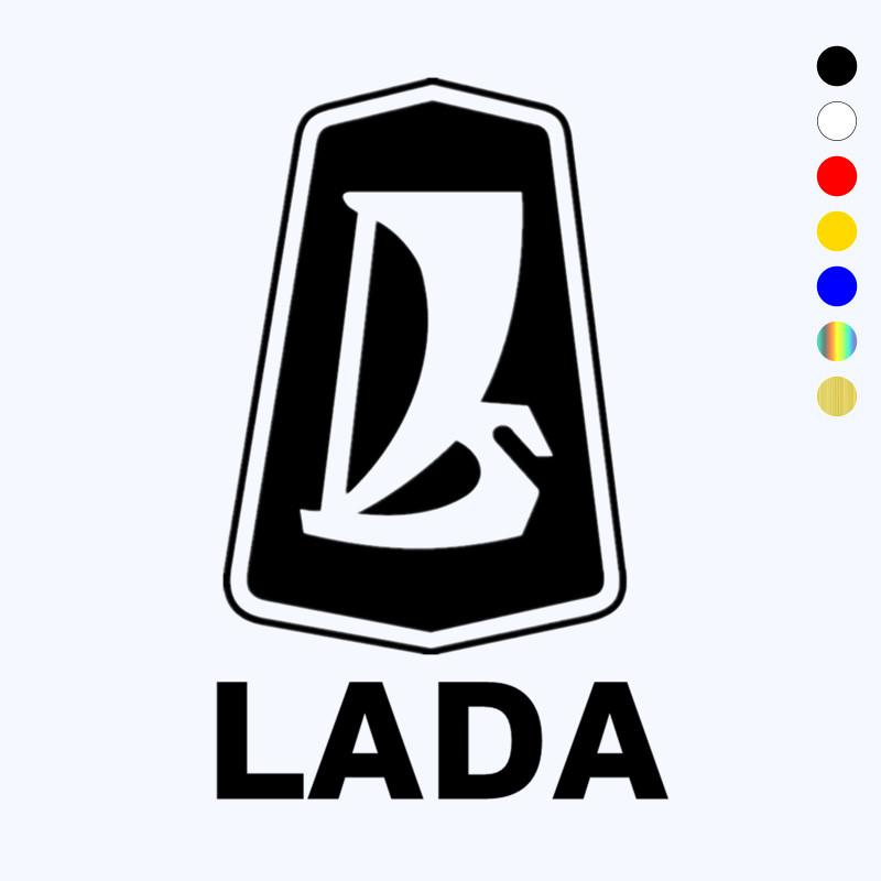 

CK2020# Various Sizes LADA LOGO funny car sticker vinyl decal car auto stickers for car bumper window car decorations