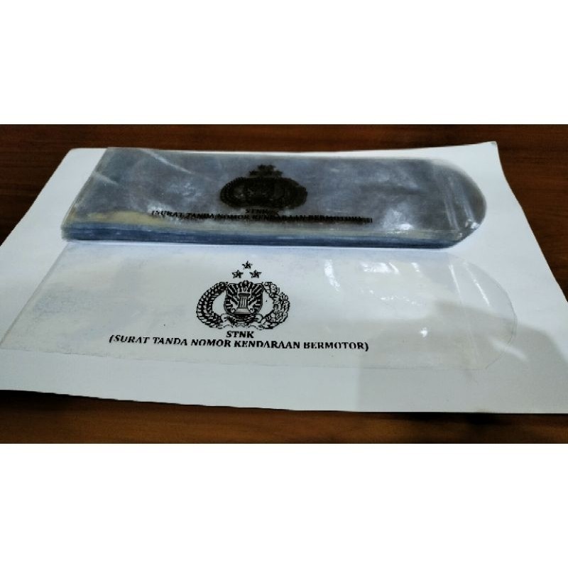 

R18 (1 Pack Isi 100 lembar) Sampul Stnk Plastik Cover Stnk Plastik Stnk Logo Samsat