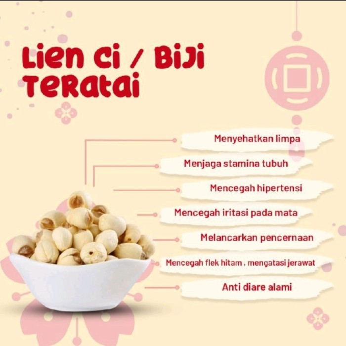 

Lotus Seed / Biji Teratai / Lien Ci / Lien Zi 250gr vacum bag higenis