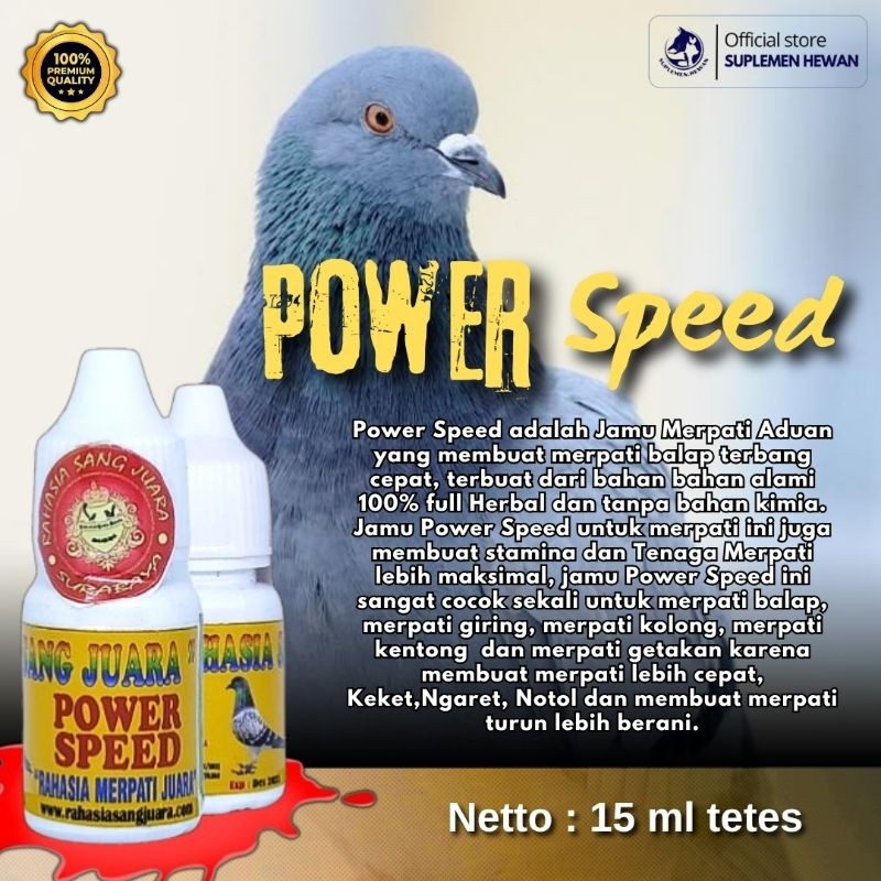 VITAMIN Burung Merpati Balap Power Speed 15ml