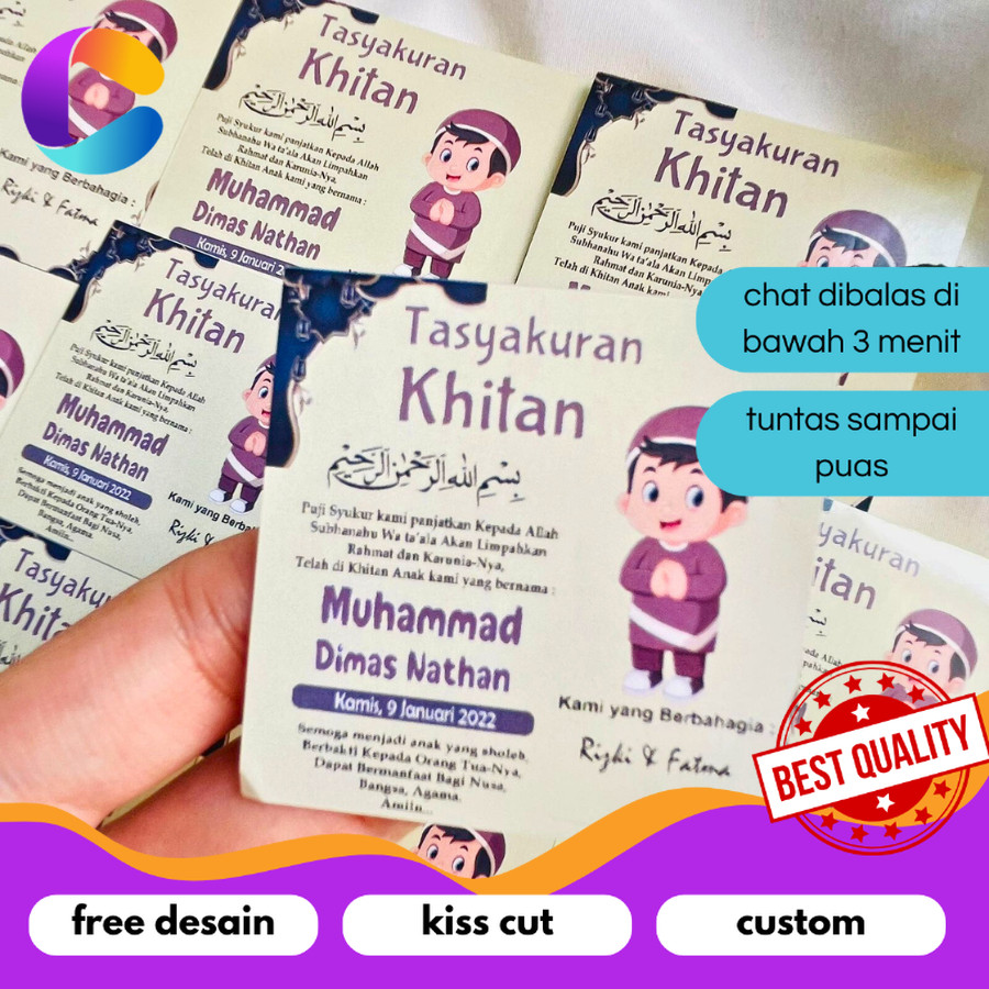 

Cetak INC 7-11 Stiker Tasyakuran Walimatul Khitan anak kotak Murah Tempel Box Nasi Tinggal Tempel