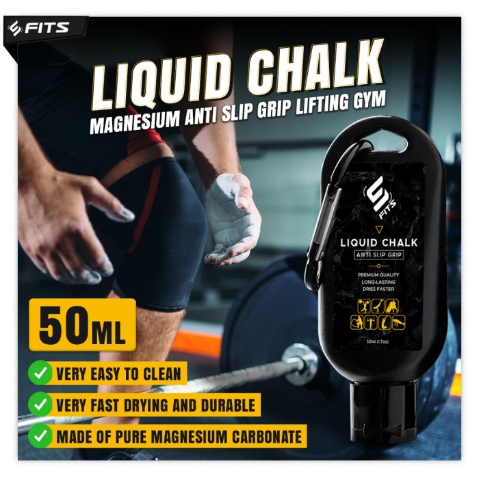 

SFIDN FITS Liquid Chalk | Kapur Cair Magnesium Grip Lifting Gym - 50ml