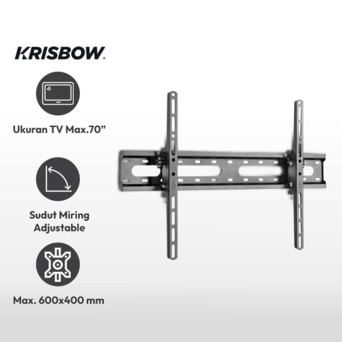Bracket TV Tilt 37-70 Inch KRISBOW Bracket TV Monitor Dinding