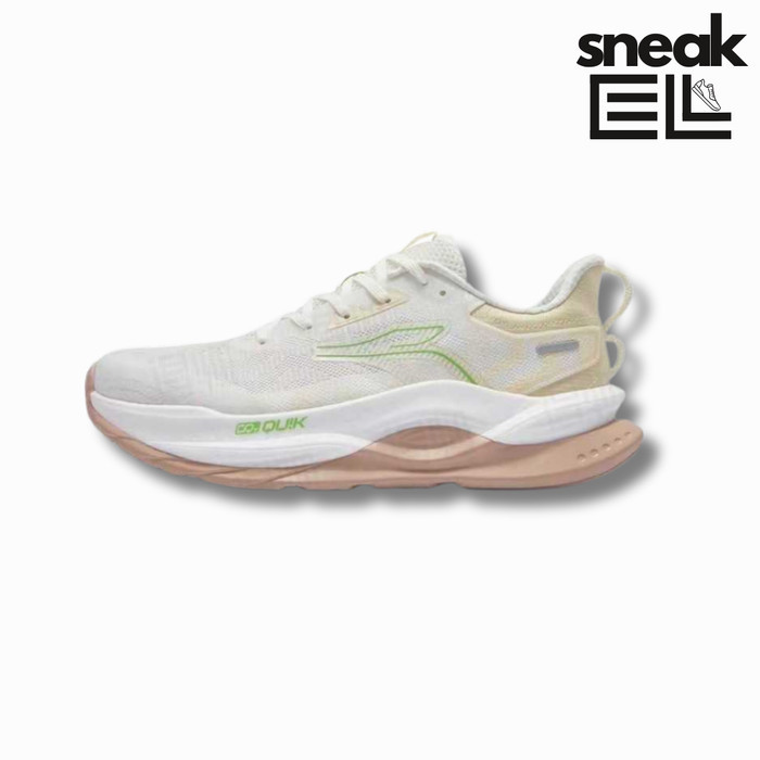 361° Red Flame 5 White Gypsum Original Sepatu Running Wanita/Running Shoes 672522218-11