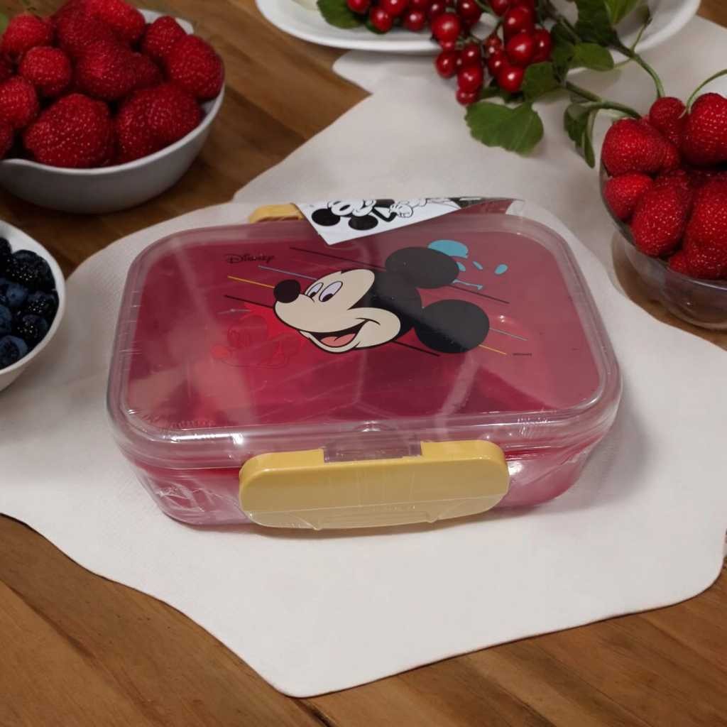 TECHNOPLAST Kotak Makan / Bekal / Lunch box Anak Sekolah SQ107 750 ml Mickey Mouse