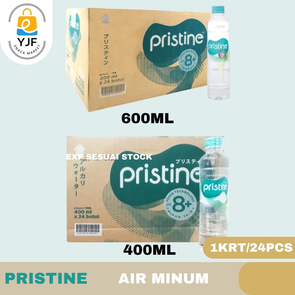 

Pristine Water / Air Mineral / Air Minum/ Ph 8+ / 400ml/600ml/ 1CRT/24PCS