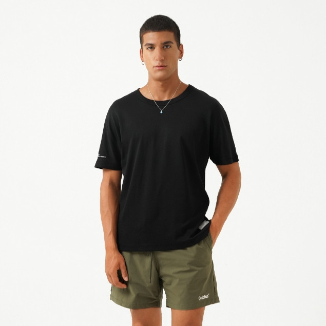 CELCIUS Kaos Lengan Pendek Reguler Fit LIN001095C Hitam